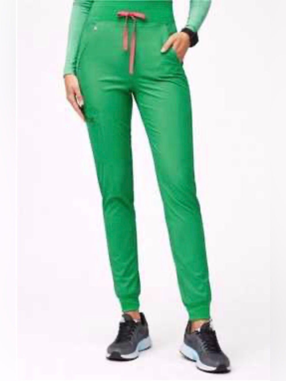 Figs Women Safety Green Freex Technical Collection Jogger Pants Size Medium Tall